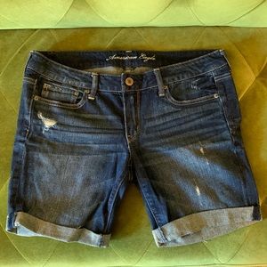 American Eagle Distressed Boyfriend Jean Shorts